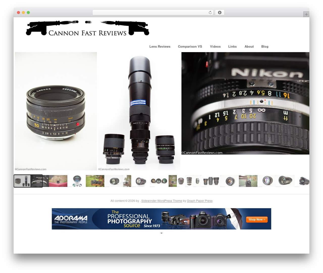 Base top WordPress theme - cannonfastreviews.com