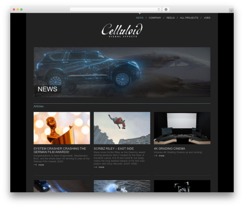Celluloid WordPress theme - celluloidvfx.de