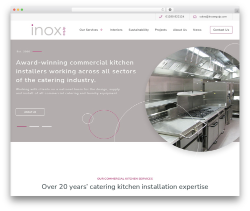 Clear Vertical top WordPress theme - inoxequip.com