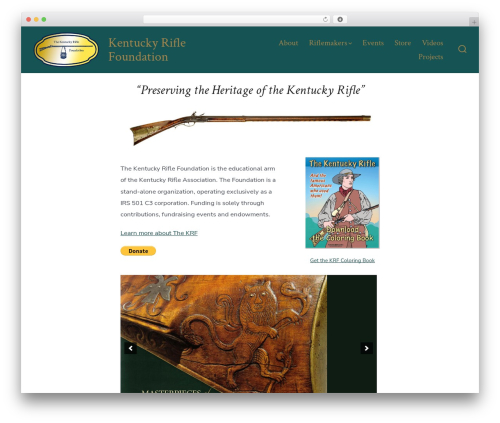 Go WordPress page theme - kentuckyriflefoundation.org