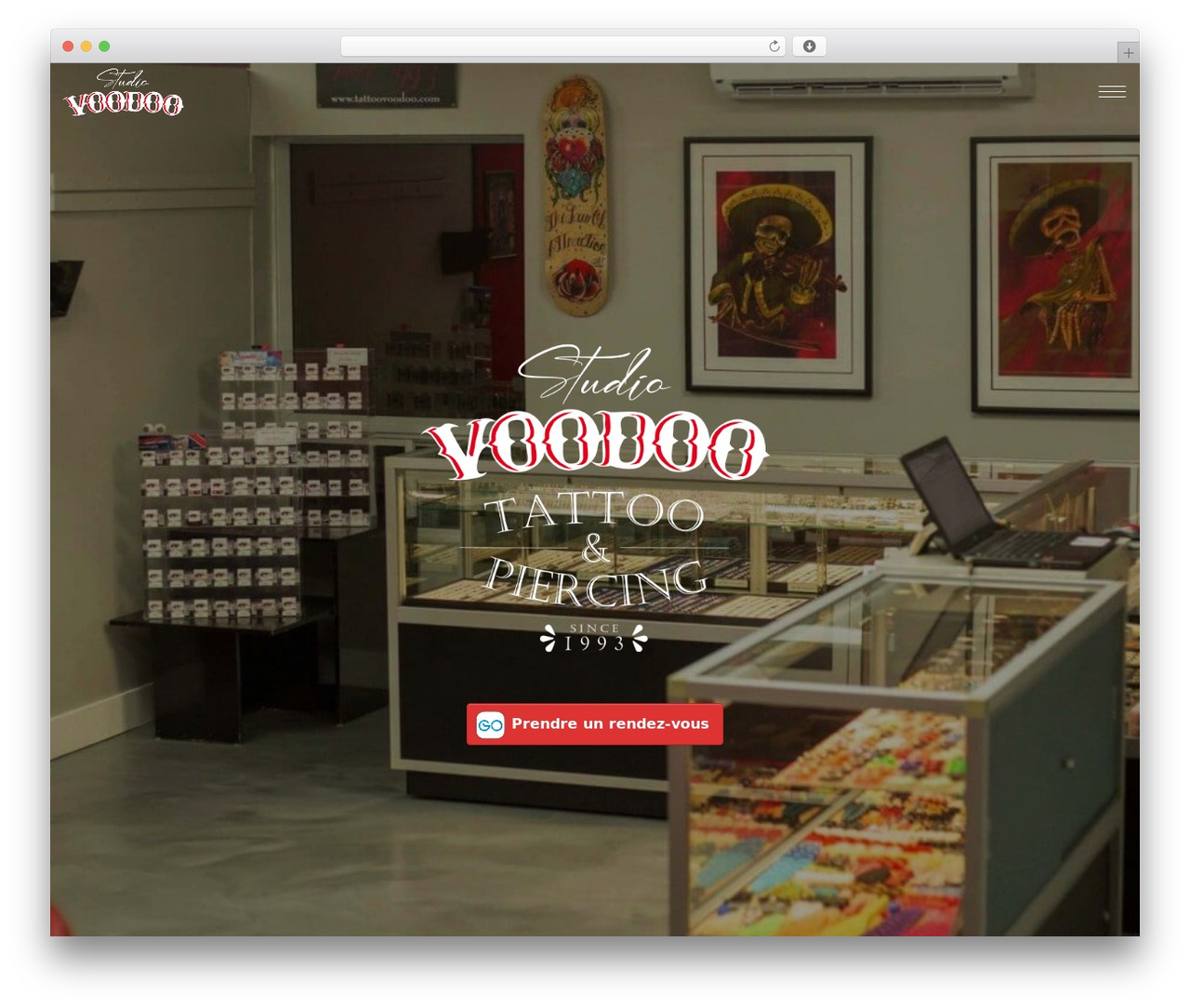 Hares theme WordPress - tattoovoodoo.com