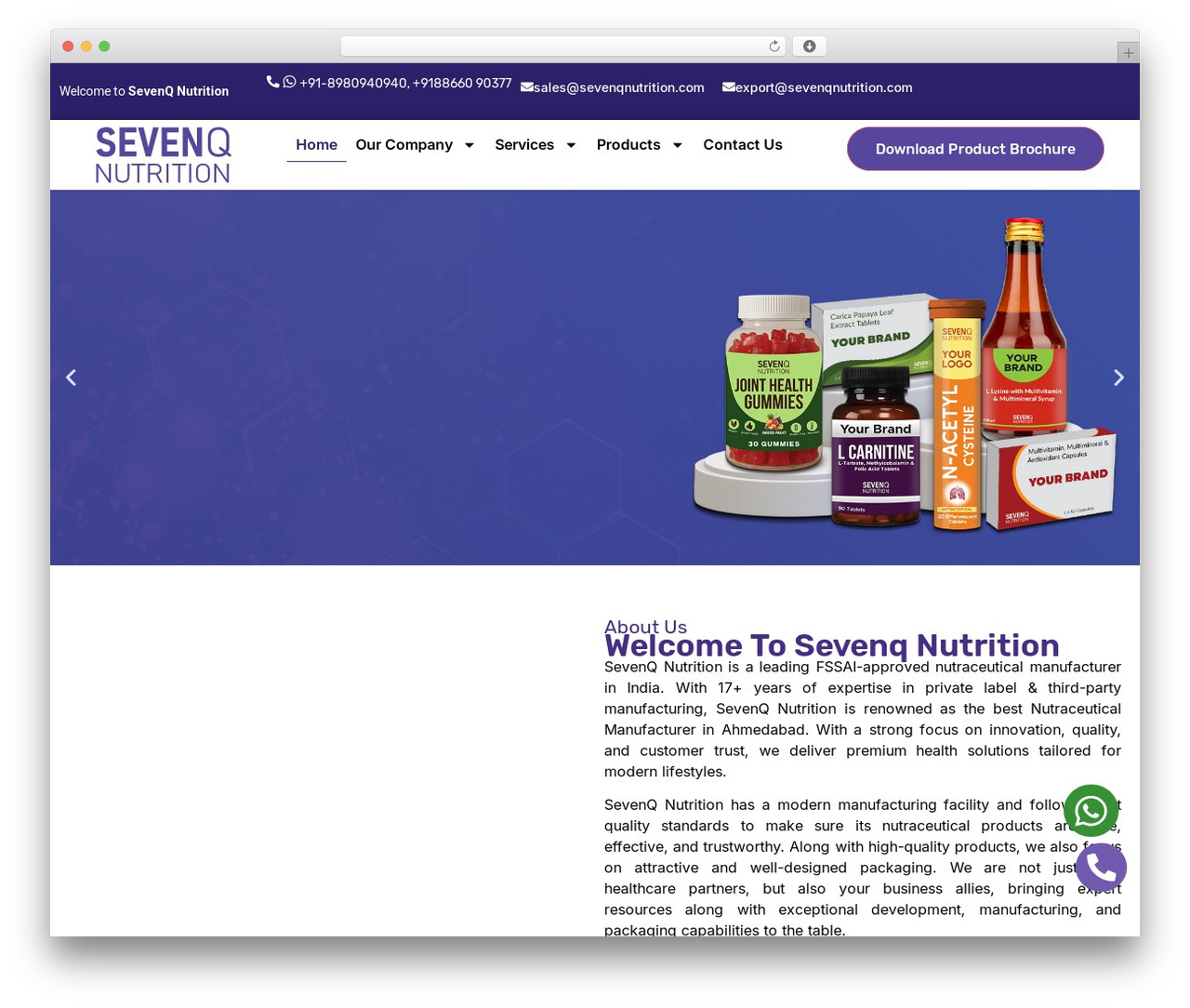 Hello Elementor theme WordPress - www.sevenqnutrition.com
