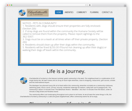 Secundo premium WordPress theme - charlottevillebahamas.com