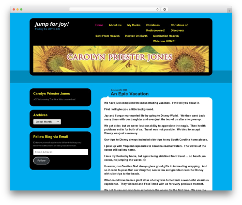 Selecta WordPress theme - carolynpriesterjones.org