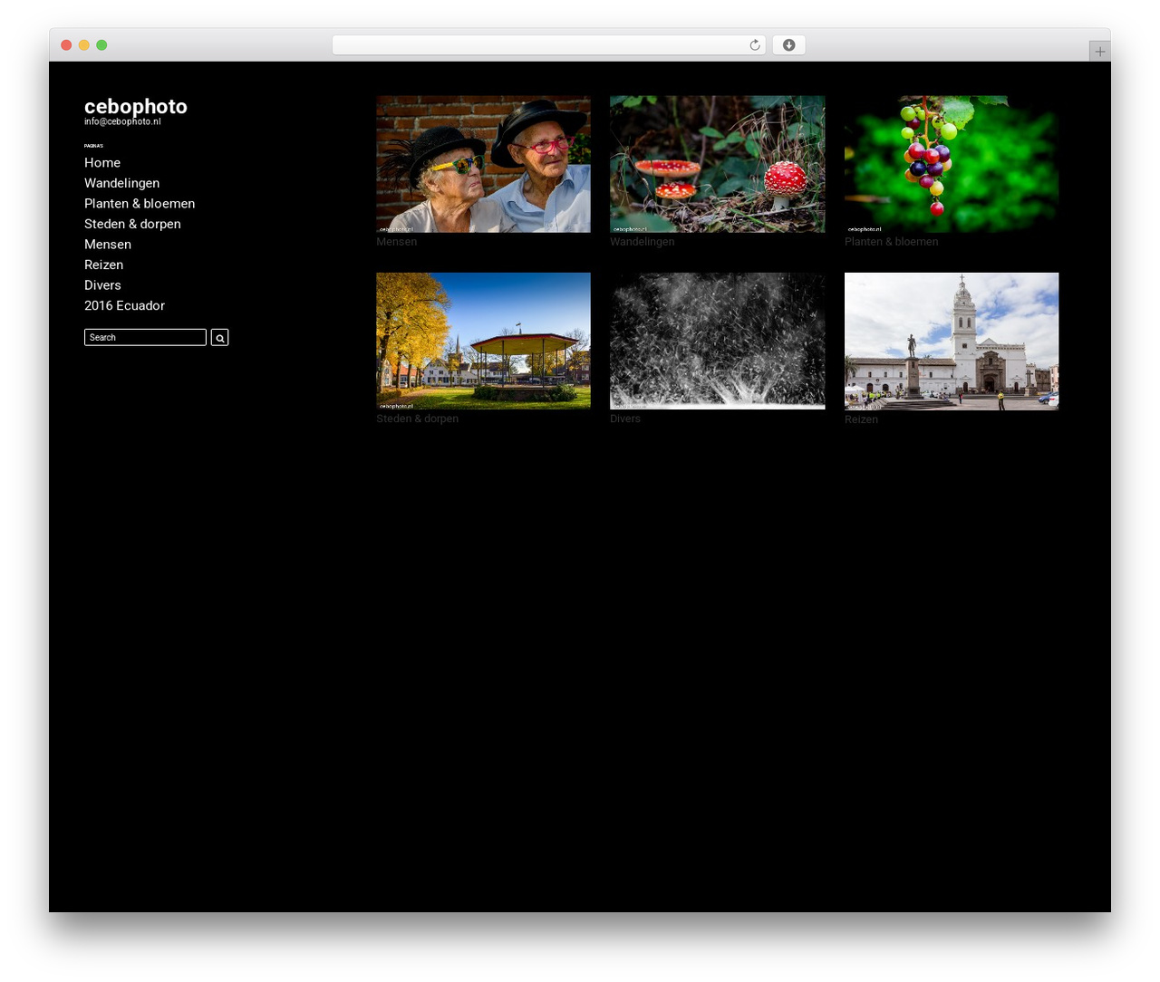 SoloFolio WordPress theme - cebophoto.nl