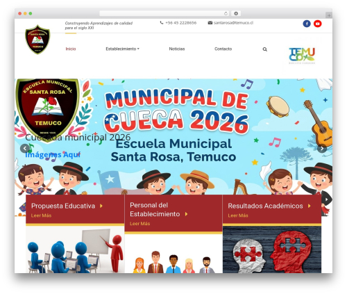Tema theme WordPress - santarosa-temuco.cl