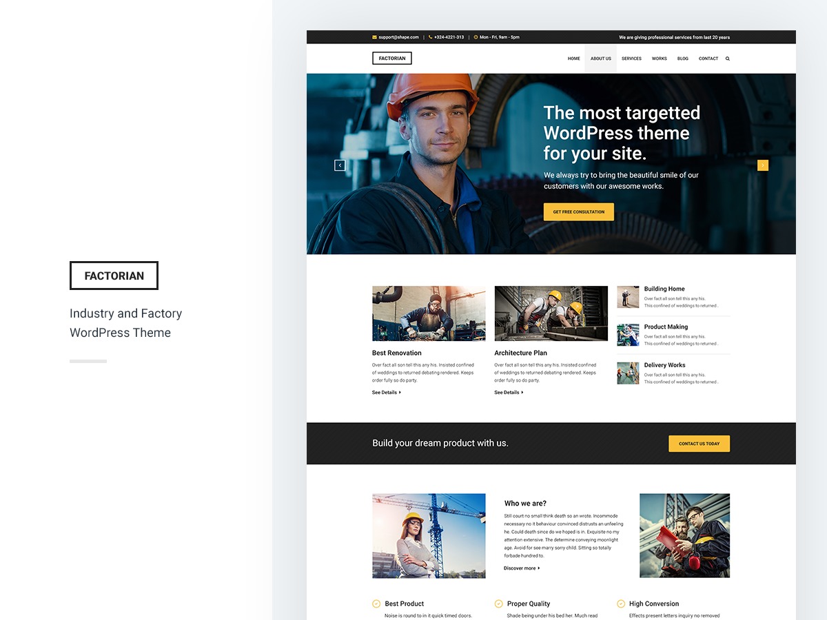 Theme WordPress Factorian Crazycafe