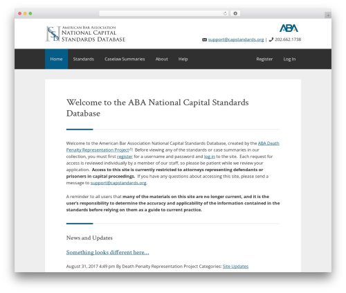 Q and a WordPress plugin - capstandards.org