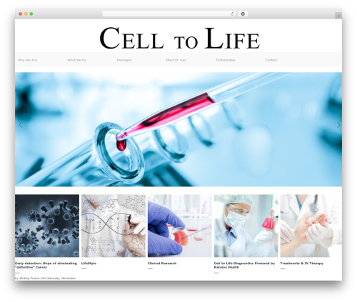 WordPress theme Impression Theme Responsive - celltolife.org