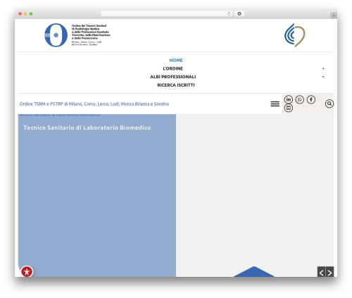 WordPress theme OneSite Bootstrap - www.milanotsrm.org
