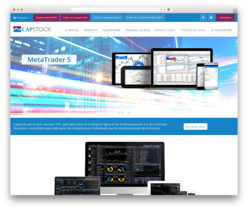 WordPress theme StartApp - capstock.mu