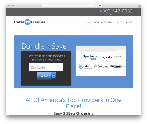 X WordPress theme - cabletvbundles.com