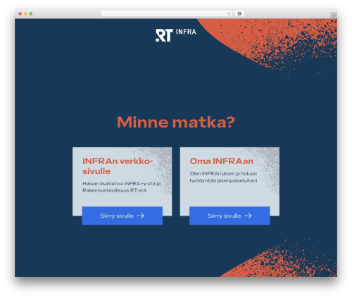 Aate WordPress theme - infra.fi
