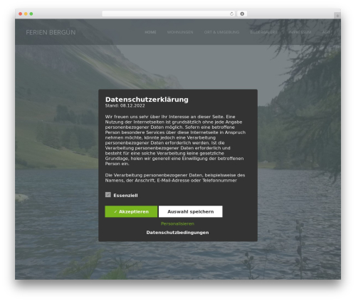 Adomus theme WordPress - ferien-berguen.ch