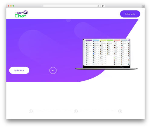 Applounge WordPress theme - hiperchat.com.br/whitelabel