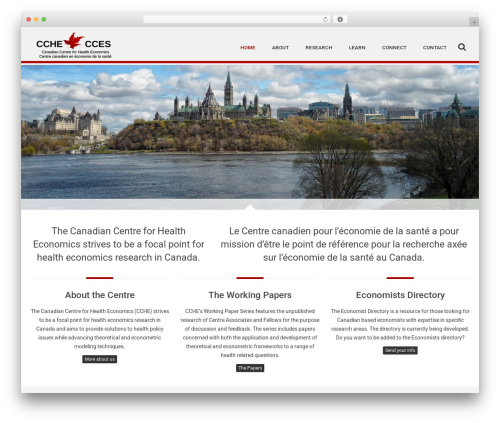 CCHE-CCES Theme WordPress theme - canadiancentreforhealtheconomics.ca