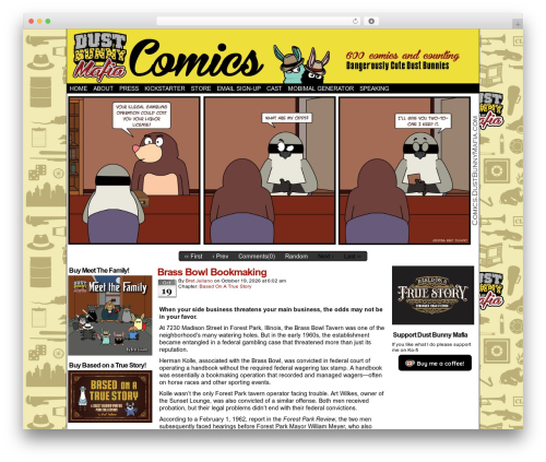 ComicPress theme WordPress - comics.dustbunnymafia.com