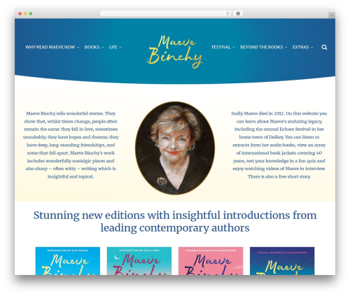Create WordPress theme - maevebinchy.com