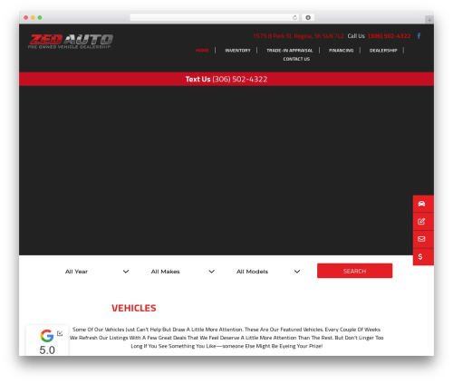 Divi theme WordPress - zedauto.ca