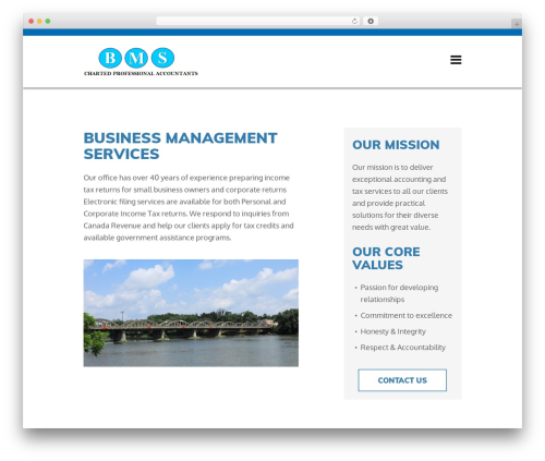Laurel WordPress theme for business - bmsservices.ca