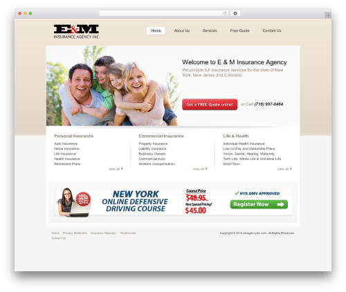 Quambizz WordPress theme - emagencyinc.com