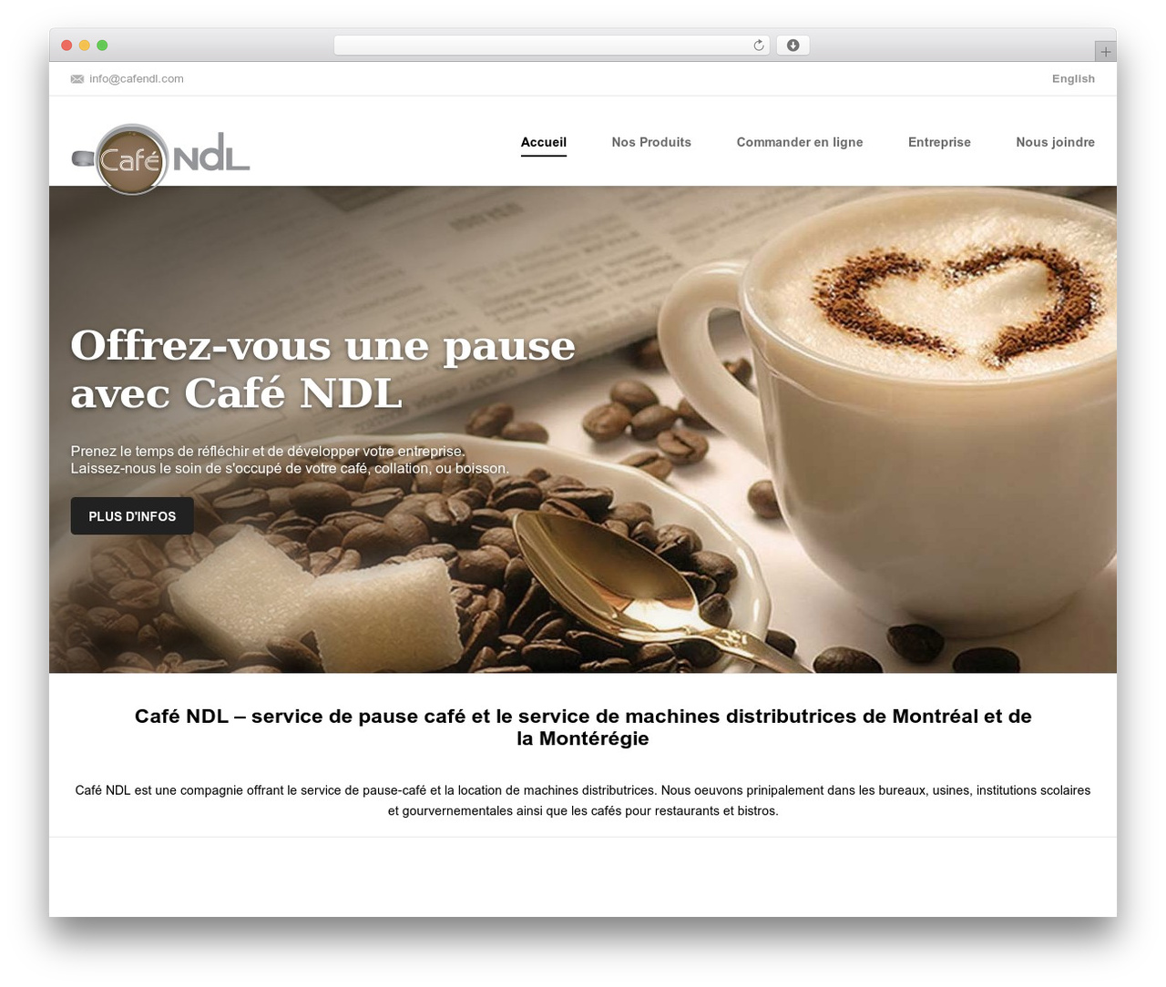 Shadow theme WordPress - cafendl.com