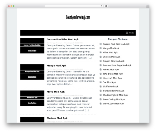 Superfast WordPress theme - courtyardbrewing.com