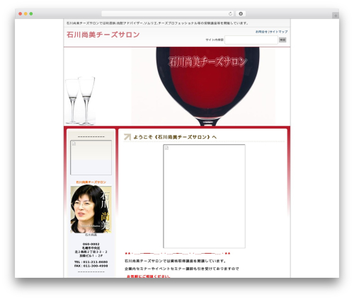 Theme WordPress 会社案内向きデザインB2 2列左メニュー - cheese-salon.com