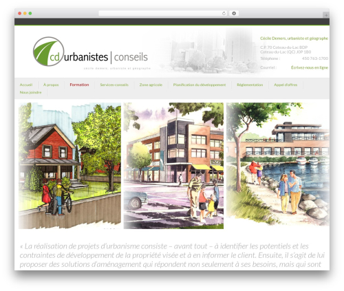 Theme WordPress cherry - cdurbanistes-conseils.com