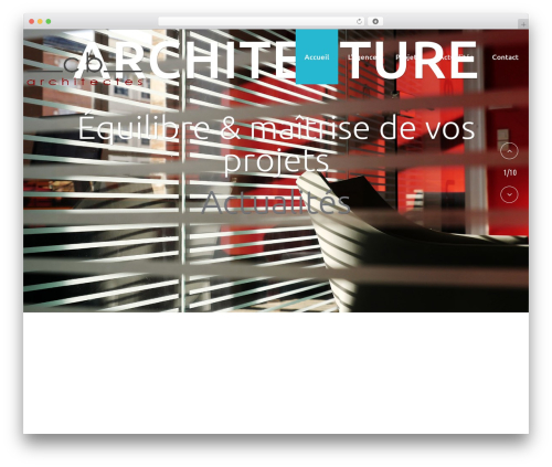 Theme WordPress cherry - cb-architectes.com