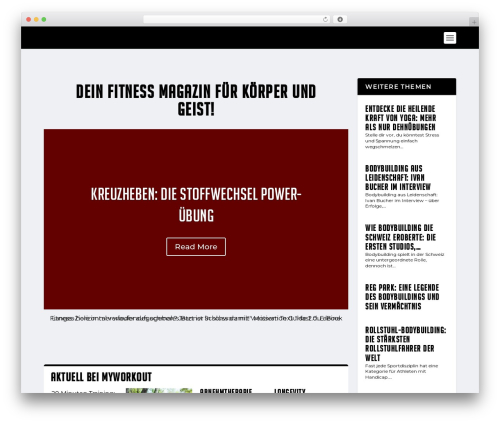 Theme WordPress Extra - myworkout-magazin.ch