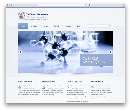 theme1626 WordPress theme - calchemsynthesis.com