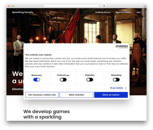 WordPress theme DPI - sparklingsociety.company