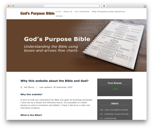 WordPress theme Gusto - godspurposebible.com