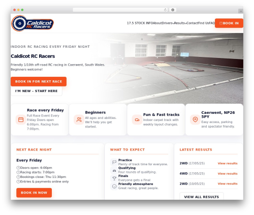 WP-Creativix theme WordPress - caldicotrcracers.co.uk