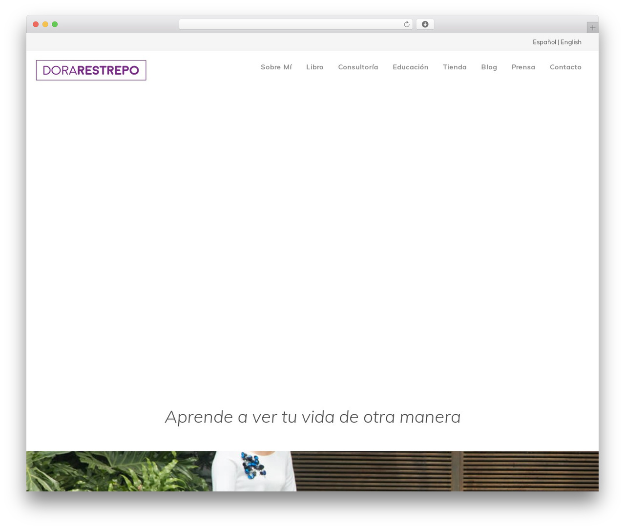 Dora WordPress website theme - dorarestrepo.com