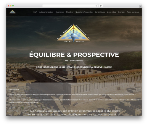 Équilibre & Prospective WordPress theme - equilibre-et-prospective.ch