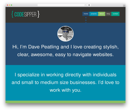 New CodeSipper WordPress theme - codesipper.com
