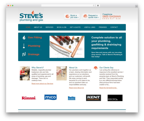 Omni WP Strap theme WordPress - 0800gasman.co.nz