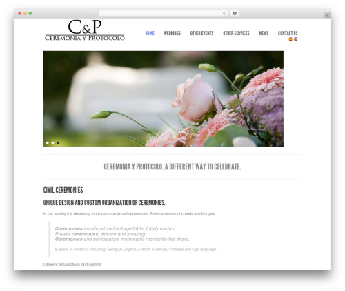 Purity WordPress theme - ceremoniayprotocolo.com