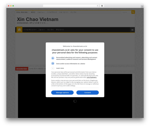 Sahifa WordPress theme - chaovietnam.co.kr