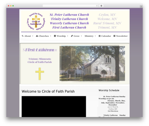 SimplePress WordPress theme - circleoffaithparish.org