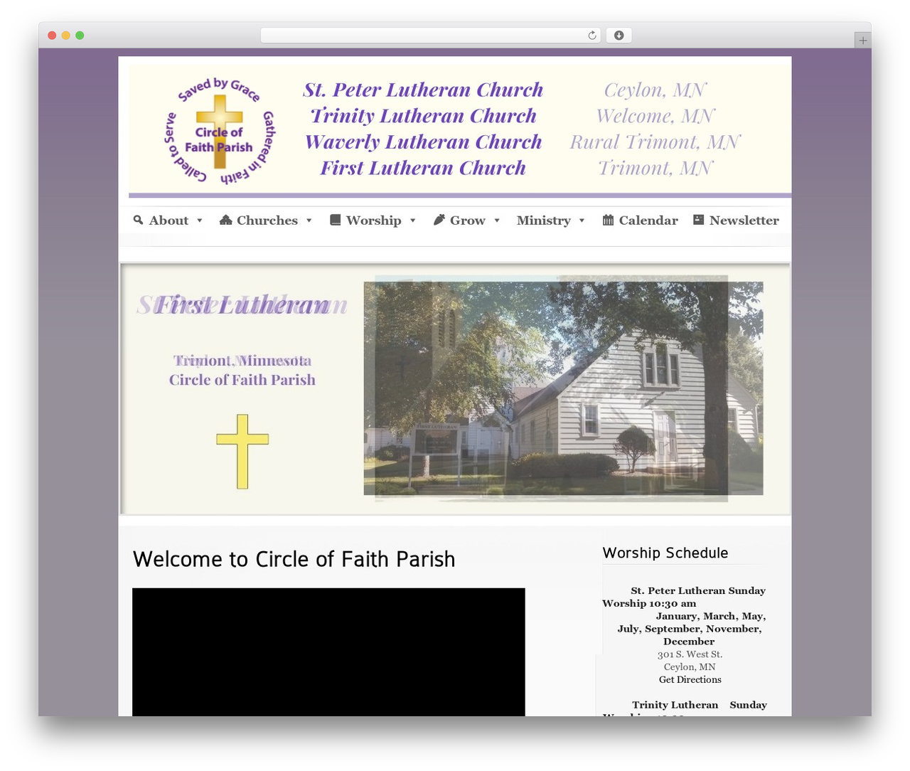 SimplePress WordPress theme - circleoffaithparish.org