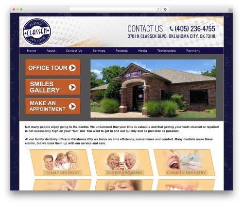 Theme WordPress Catalyst - classenfamilydentistry.com