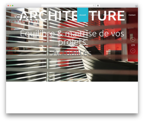 Theme WordPress cherry - cb-architectes.eu