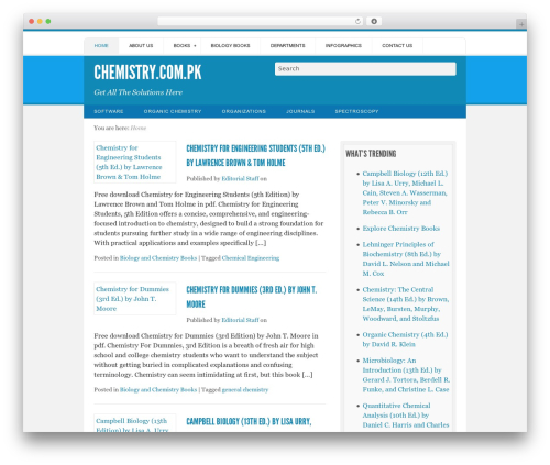 Theme WordPress Live Wire - chemistry.com.pk