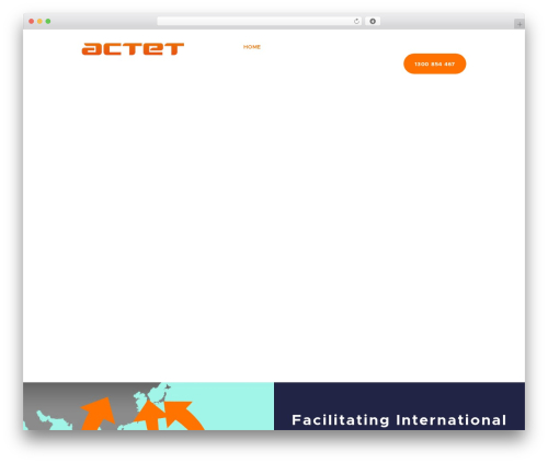 Translang WordPress theme - actet.org