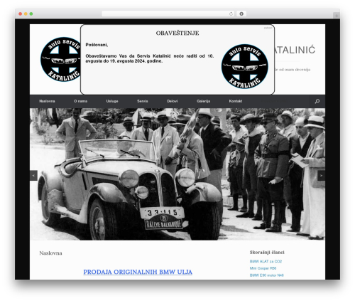 Vantage WordPress theme - serviskatalinic.rs