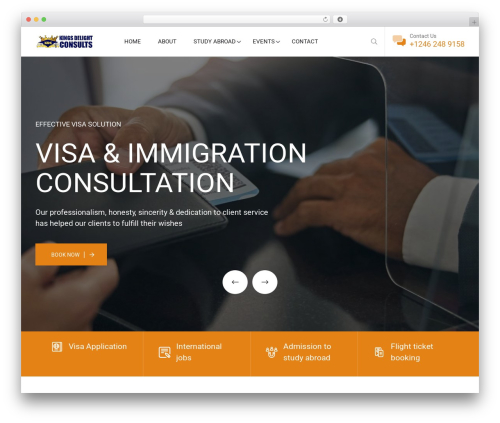Visapass theme WordPress - kingsdelight.org