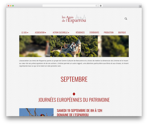 WordPress theme cross - chateaudelesparrou.fr